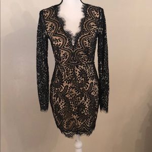 Lace black dress